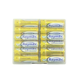 Raymax直接来样定做LR6 AA 24pcs塑料盒AM3 1.5V AA碱性电池