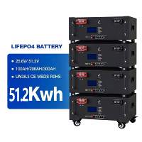 Batterie de stockage d'énergie en armoire 48V 51.2V 10Kwh 15Kwh 16Kwh 18Kwh 100Ah 200Ah 280Ah 314Ah 340Ah LiFePO4 pour système solaire hybride domestique