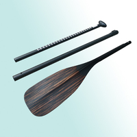 Kingpaddle Pagaie de voyage SUP 3 pièces durable et légère en bois pour planche à pagaie gonflable