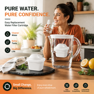 Cartucho de Filtro de Agua de Repuesto de Alto Rendimiento, Filtro de Carbón Activado para Jarra de Agua Doméstica - Product Image 1