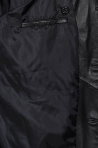 Custom 100% Genuine Black Nappa Leather <b>Men</b>’s <b>Coat</b> Fashion Color Finish Private Label OEM/ODM Luxury Winter Style - Product Image 5