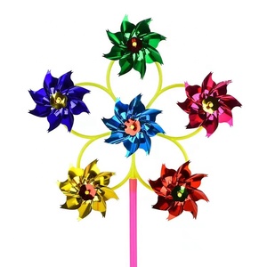Đầy Màu Sắc Tự Làm Sequins Tự Lắp Ráp Nhựa Cối Xay Gió <span class=keywords><strong>Spinner</strong></span> Vui Nhựa Tay Cối Xay Gió Cho Trẻ Em - Product Image 1
