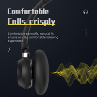 QCC3034 Headset Lalu Lintas Hitam Telepon Nirkabel Ketepatan Tinggi Headset Pusat Panggilan Tahan Air IPX-4 Kapasitas Baterai 400MAh