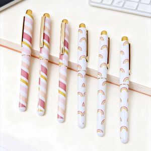 High-end Luxury Plastic Ballpoint <b>Pen</b> Custom Thermal Transfer Process Flower Film <b>Pen</b> Cute Gel <b>Pens</b> for Students and Children - Product Image 1