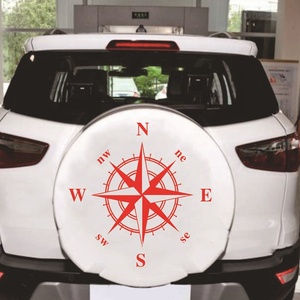 通用型 50cm*50cm 汽车引擎盖艺术设计指南针造型乙烯基贴纸贴花 - Product Image 3