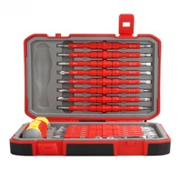 Jeu de tournevis professionnels 28-en-1, portables et durables, en acier CRV 29.1, avec isolation électrique, aimant puissant, en plastique de qualité industrielle