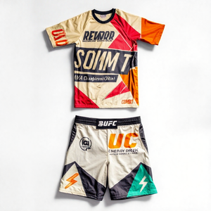 Ensemble d'entraînement personnalisé pour hommes, MMA, boxe, kung-fu <span class=keywords><strong>chinois</strong></span>, karaté, muay-thaï, comprenant un costume <span class=keywords><strong>de</strong></span> <span class=keywords><strong>combat</strong></span> et un short - Product Image 4