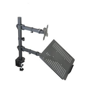 Adjustable Single Arm Monitor <b>Stand</b> Heavy Duty Ergonomic Bracket for 32 Inch <b>Screen</b> and 17 Inch Laptop Desk Mount Monitor Arm - Product Image 2