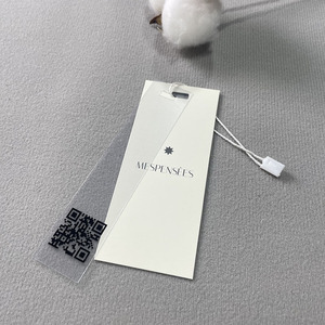 Sang Trọng Tái Chế Đu Giấy May Mặc Thẻ Tùy Chỉnh In Thiết Kế Treo Thẻ Đặc Biệt Các Tông Quần Áo Hangtag Cho Quần Áo Logo Riêng - Product Image 2