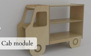 <span class=keywords><strong>Étagère</strong></span> de camion <span class=keywords><strong>Montessori</strong></span> pour enfants, organisateur de jouets et de livres en bois pliable et sûr avec 3 <span class=keywords><strong>étagère</strong></span>s éducatives modulaires pour pépinière - Product Image 4