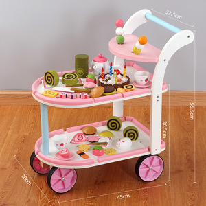 Deluxe Houten Alsof Play Ijs Cake Snijset En Medische Trolley Simulatie Keuken Dokter Speelgoed - Product Image 6