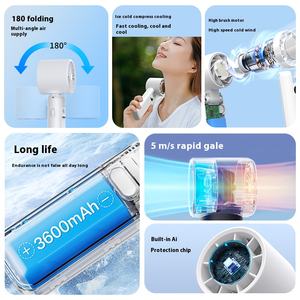 Ventilador de Mano Portátil Centrífugo de Verano, Mini Ventilador Súper Potente, Brisa Natural Refrescante, Ventilador para Fanáticos del Fútbol, OEM/ODM - Product Image 3