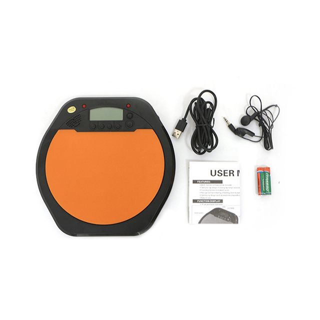 Multifunction Electronic Drum Practice Pad With Earphone and Sticks Rubber Surface Drum for Kids Beginner Player Practice