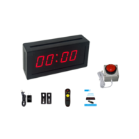 Horloge numérique miniature à affichage simple face de 1,5 pouces, design moderne, minuterie de sport électrique avec affichage LED, 220 V rechargeable