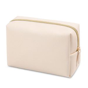 Bolsa de Maquillaje Ecológica de Poliéster Gris o de Color Personalizado con Cierre Grande para Mujer, para Brochas - Product Image 1