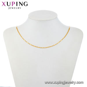 <span class=keywords><strong>Xuping</strong></span>-collar de cadena plana para mujer, Collar chapado en <span class=keywords><strong>oro</strong></span> de 24 quilates, joyas baadas en <span class=keywords><strong>oro</strong></span> por mayor, 46913 - Product Image 6