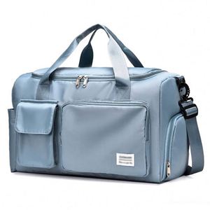 Ys91 Large Capacity Duffel Wet Pocket Shoes Compartment Logo Duffle Travel Portable Gym <b>Bag</b> With Handles - Product Image 6