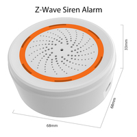 Sirène d'alarme intelligente Tuya Zigbee pour intérieur/extérieur en plastique ABS avec lumière LED clignotante 90 dB, contrôle par application et notification