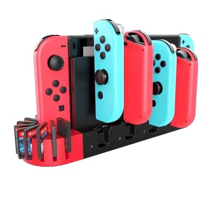 Soporte de almacenamiento organizador de espacio para <span class=keywords><strong>Switch</strong></span>, base de carga <span class=keywords><strong>Compatible</strong></span> <span class=keywords><strong>con</strong></span> <span class=keywords><strong>cargador</strong></span> de <span class=keywords><strong>Nintendo</strong></span> <span class=keywords><strong>Switch</strong></span> para controles Joy - Product Image 1