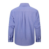 Kemeja Pria Lengan Panjang Kasual Warna Solid Bahan Oxford Berhias Manik-Manik, Model Kerah Kancing, Dapat Dicuci Mesin, Laris Manis Musim Semi, Impor
