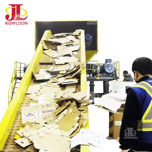 Nieuwe Technologie Papier En Karton Recycling Kartonnen Shredder Machine
