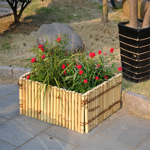 Grands pots à fleurs en <span class=keywords><strong>bambou</strong></span> <span class=keywords><strong>pour</strong></span> l'extérieur, décoration de jardin au sol, design moderne et simple, <span class=keywords><strong>pot</strong></span> à fleurs carré profond et écologique - Product Image 4