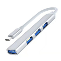 USB tipo C HUB 3,0 3,1 4 puertos Multi USB Splitter adaptador OTG para Xiaomi Macbook PC accesorios de computadora