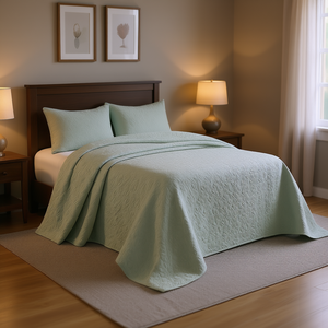 DB Modern Quilt Set Full Queen 3pcs Geometric Cotton Waterproof <b>Bedding</b> for Home Hotel Wedding Christmas - Product Image 2