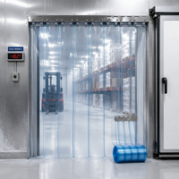 Rideau en PVC pour chambre froide, usine de transformation alimentaire, entrepôt réfrigéré, contrôle de la poussière