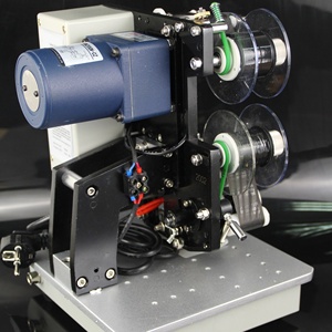 طابعة كهربائية مبرمج تاريخ الشريط شبه التلقائي آلة الطباعة والترميز بالأكياس البلاستيكية آلة الختم الساخن - Product Image 1