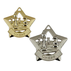 Top <span class=keywords><strong>Champion</strong></span> Sports Competition Medalla de escudo de Ajedrez de metal personalizado para regalos promocionales - Product Image 5