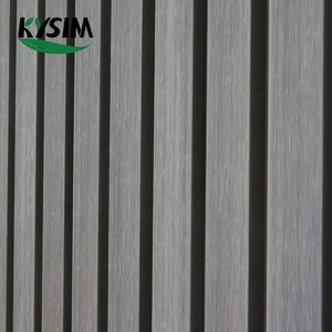 Panneaux muraux noirs en <span class=keywords><strong>3d</strong></span> grain de bois, design de construction, planches d'extérieur wpc, 12 pièces - Product Image 2