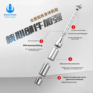 MQ <strong>BL</strong> Source Manufacturer 8kg/10kg Unisex Iranian <strong>Bar</strong> Pure Steel Adjustable Solid Barbell for Bodybuilding Gym Fitness - Product Image 2