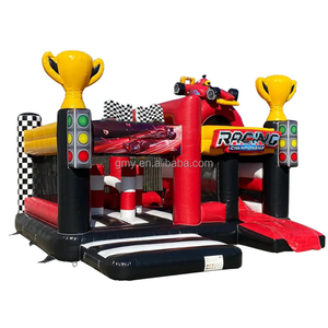 GMY Gonflables Offre Spéciale <span class=keywords><strong>Voiture</strong></span> <span class=keywords><strong>de</strong></span> course Maisons gonflables avec toboggan Combo <span class=keywords><strong>Location</strong></span> Affaires Aire <span class=keywords><strong>de</strong></span> jeux pour enfants Intérieur Extérieur - Product Image 6