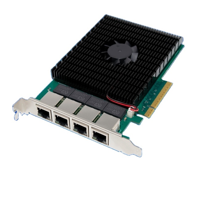 PCIe 4.0 AQC113 Four-port NAS 10Gbps Internal Server LAN Network Card in Stock
