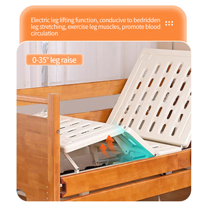 ISO chứng nhận <span class=keywords><strong>2</strong></span>-chức năng điện thép vật liệu sắt điều dưỡng giường nhà thương mại chăm sóc bệnh nhân giường bằng gỗ kim loại cho bệnh viện sử dụng - Product Image 5