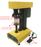 Machine de scellage de boîtes en acier inoxydable de Chine, petite machine de capsulage de boîtes de conserve de bureau