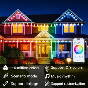 IP67 RGB 24V LED 点状灯户外花园 PVC 轨道灯圣诞灯 6000K 日光色 2 年保修永久家居灯 - Product Image 6