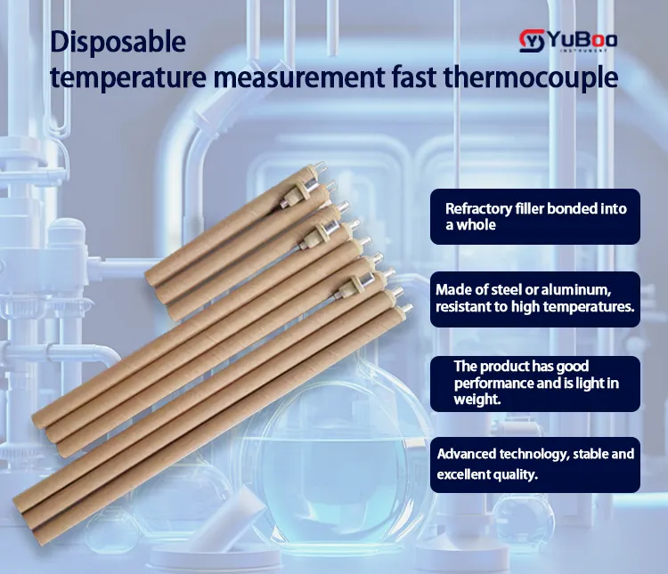 Top Quality Temperature Sensor Kw-602P Type Molten Metal Disposable Thermocouple Tip For Steel Mill And Foundry