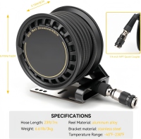 Self Retracting 450PSI 7m Hose All-Terrain Tire Inflator 4x4 Off-Road Air Pump Automatic Retractable Air Hose Reel for Garage