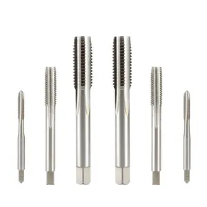 6542 M2 straight grooved screw point tap tapper shank drill bit machine tap unc spiral flute taps din 371 hss-e