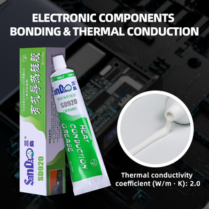 Adhésif silicone thermique haute température, monocomposant, colle RTV pour dissipateur thermique de CPU, composants PTC - Product Image 5