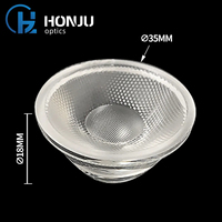 24 degrés 69*29mm PMMA COB LED Track Light Lens Instruments optiques carrés pour lentilles et réflecteurs LED