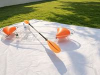 Kayak transparent en cristal pour une personne, canoë transparent pour les sports nautiques, lac, mer