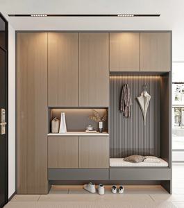 <span class=keywords><strong>Mueble</strong></span> de Entrada <span class=keywords><strong>para</strong></span> Sala de Estar con Diseño de Madera Estilo Italiano, con Cajones y Taburetes <span class=keywords><strong>para</strong></span> Vestirse, Muebles <span class=keywords><strong>para</strong></span> Sala de Estar - Product Image 5