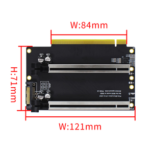 <span class=keywords><strong>Pci</strong></span>-E 4.0 X16 1 Để 2 Mở Rộng Thẻ Gen4 Chia Thẻ Pcie-Phân Chia 16X Để X8X8 Khoảng Cách Khe Cắm CPU 4P/<span class=keywords><strong>SATA</strong></span> Cung Cấp Điện Cổng - Product Image 3