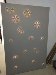 3D резьба по индивидуальному заказу, светящийся фон, настенная панель, современный дизайн, стильная вышивальная панель для гостиной, кожа - Product Image 5