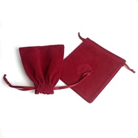 Vente en gros de sacs en velours personnalisés avec logo en relief, emballages cadeaux pour bijoux, sacs à cordon, sacs cadeaux de luxe colorés
