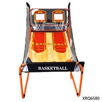 Vente chaude, jeu d'arcade de basket-ball électronique portable, pliable, réglable, à double tir, simulateur de tir