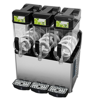 Machine à jus électrique à 3 réservoirs de 15L chacun, machine à slush automatique à économie d'énergie pour station de traitement de la neige